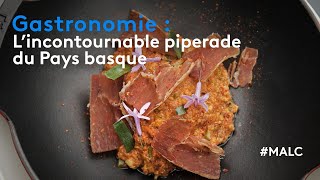 Gastronomie  lincontournable piperade du Pays basque [upl. by Anircam539]