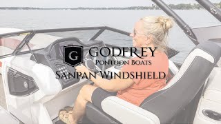 Godfrey Pontoon Boats  Sanpan Windshield [upl. by Hirsh459]