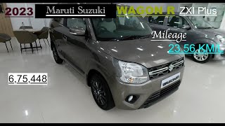 2023 Maruti Suzuki Wagon R Zxi Plus Review  Top Model  vikasvlogs11 wagonr marutisuzuki video [upl. by Hgielah]