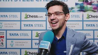 Anish Giri Delivers With A BIG Win against Carlsen  Post Round 4 Interview [upl. by Lipkin440]