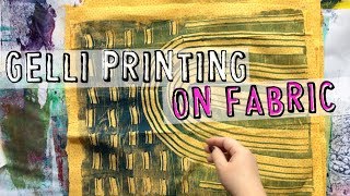 Gelli Printing on Fabric [upl. by Siuol70]