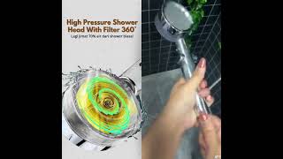 Turbocharged Pressure filter Handheld Shower [upl. by Gine]