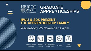 HWU amp Skills Development Scotland The Apprenticeship Family Webinar  Wednesday 25 November 2020 [upl. by Amethyst]