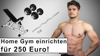 Home Gym für 250 Euro  Fitness Training zuhause  Kaufberatung [upl. by Euphemia]