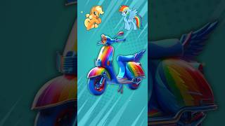 Rainbow Dash vs Applejack My Little Pony mylittlepony mlp [upl. by Salomo]