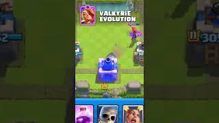 valkyrie evolution gameplay cardevolution clashroyale valkyrie [upl. by Castera]