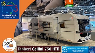 Ein Wahnsinns Wohnwagen  Tabbert Cellini 750 HTD mit Slide Out 2022  Caravan Salon 2021 [upl. by Odilia]