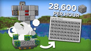 Minecraft Easy 5 Minute Cobblestone Farm  Fully Automatic [upl. by Herstein]