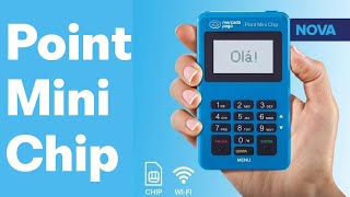 Maquininha Point Mini Chip  Mercado Pago Como configurar [upl. by Knighton]