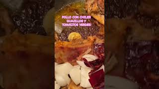 POLLO DORADO CON CHILES GUAJILLOS food mexicanfood shortsviral cooking shorts [upl. by Acinom800]