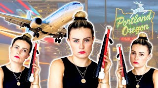 Cane vs Guide Dog Wild Airport Experience  Blind Girl Real Talk [upl. by Francesca113]