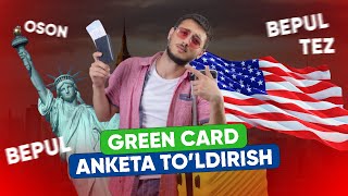 GREEN CARD 2025 XATOSIZ ANKETANI BEPUL TOLDIRISH [upl. by Nido]