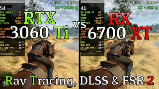 RX 6700 XT vs RTX 3060 Ti  Ray Tracing DLSS amp FSR 2 [upl. by Alderman53]