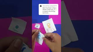 Subscriber name blind bag❤️❤️ youtube diy blindbag youtubeshorts blindbox satisfying mystery [upl. by Eihtur]