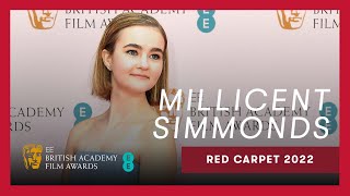 Millicent Simmonds shares her excitement to be an EE Rising Star nominee  EE BAFTAs 2022 Red Carpet [upl. by Domel]