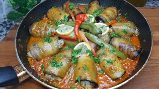 Sans four Sans frire‼️Meilleur recette aux Aubergines farcies à la poêle  Eggplant Stuffed Recipe [upl. by Nhguavaj]