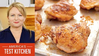 How to Make the Best OvenRoasted Chicken Thighs with Bridget Lancaster [upl. by Ahsenav]