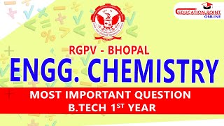 RGPV Engineering Chemistry Most Important Question for RGPV Bhopal 1st Year BTech [upl. by Marcel]