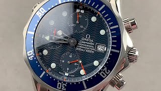 Omega Seamaster 300M Chronograph 25998000 Omega Watch Review [upl. by Ainoet]