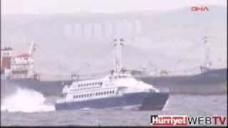 deniz otobüsü istanbul lodos fırtına  cat ferry stormy sea in the bosphorus [upl. by Daphna109]