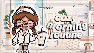 cozy weekend morning routine  aesthetic toca routines [upl. by Nitneuq]