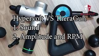 Hyperice Hypervolt Vs TheraGun G3 Pro Sound Amplitude RPM [upl. by Eecyaj354]