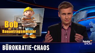 Steuern Bauanträge Solaranlagen So unnötig ist deutsche Bürokratie  heuteshow vom 14102022 [upl. by Deryl303]