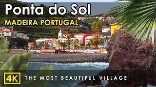 Ponta Do Sol Madeira Island  4K City Walking Tour with Real Sounds  Portugal Ilha da Madeira [upl. by Eceinahs953]