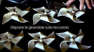 GIRANDOLE DI PASTA SFOGLIA ALLA NOCCIOLATA [upl. by Farman746]