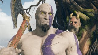 Original Kratos Design CUTS Mimirs Head God of War PC Mod  Prototype Blue Tattoos Kratos Skin [upl. by Mellen]