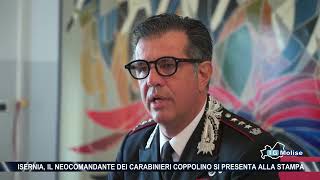 Isernia il neocomandante dei Carabinieri Coppolino si presenta alla stampa [upl. by Mylor]