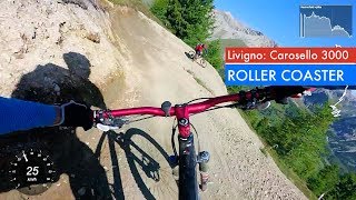 Livigno Carosello 3000  Tutti Frutti  Roller Coaster trail [upl. by Gilemette]