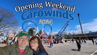 Carowinds  Opening Weekend  2024 [upl. by Odravde459]