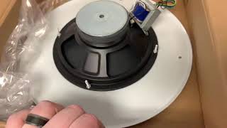 How to install a ceiling speaker into drop tile ceiling [upl. by Lleral]