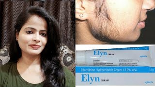 permanent Facial hair removal Elyn Medicated Cream Full detail review Elyn cream  PraGri style [upl. by Aneerol]