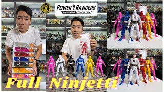 Full team Ninjetti Mighty Morphin Hasbro Power Ranger Lightning Collection powerrangers hasbro [upl. by Elreath]