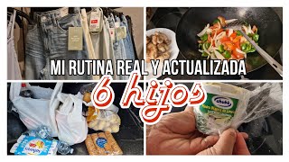 ❤️ MI RUTINA como MADRE de 6 HIJOS 100 REAL y ACTUALIZADACOMPRA COMIDA Y mucho MÁS 💪 [upl. by Yirinec273]