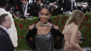 Laura Harrier Met Gala 2022 [upl. by Atsirhcal]