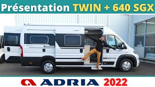 Présentation ADRIA 640 SGX Twin  modèle 2022 Instant CampingCar [upl. by Giuseppe]