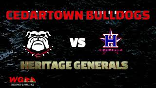 BASEBALL Cedartown Bulldogs at Heritage Generals [upl. by Enaenaj]