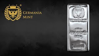 GERMANIA MINT 500 G SILVER CAST BAR [upl. by Alpers]