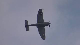 Hawker Fury ISS Clacton on Sea Airshow 2023 [upl. by Nada]