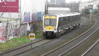 RARE NIR 3000 Class DMU 3008 passing Lislea Avenue on the 3rd line 18224 [upl. by Eerej]