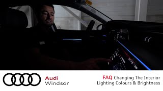 Audi FAQ  Changing The Interior Lighting amp Brightness [upl. by Muirhead]