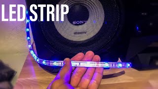 How to connect LED STRIP to speakerBASS [upl. by Vevay]