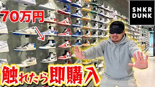 【一足70万越え⁉︎】触ったら即購入‼︎目隠しショッピングinスニーカーダンクが怖すぎたww [upl. by Anahsahs761]