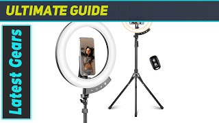 Sensyne Newest 12quot Ring Light with 62quot Tripod Stand Review [upl. by Nailimixam]