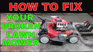 How To Restore A Junked Lawn Mower For Cheap [upl. by Dazhehs]