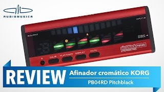 REVIEW  Afinador cromático Korg Pitchblack PB04RD [upl. by Ahsiryt]