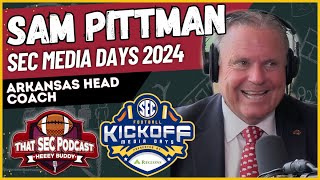 Sam Pittman Embrace the Hog SEC Media Days [upl. by Mayap166]